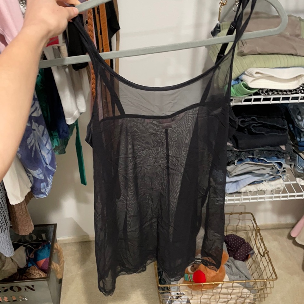 SOLD Victorias Secret Black Nightslip
